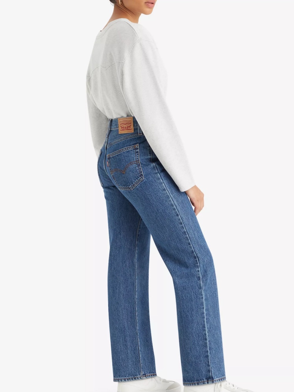 Levi's '94 Baggy Jeans Medium Wash High Rise Straight Denim Size 27